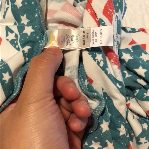 LulA-MERICA! 3 Tall n Curvy Lularoe Leggings! - Picture 11 of 12